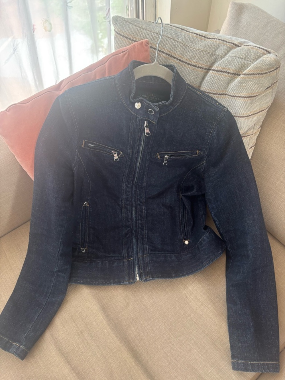Ralph Lauren Dark Indigo Denim Zip Jacket